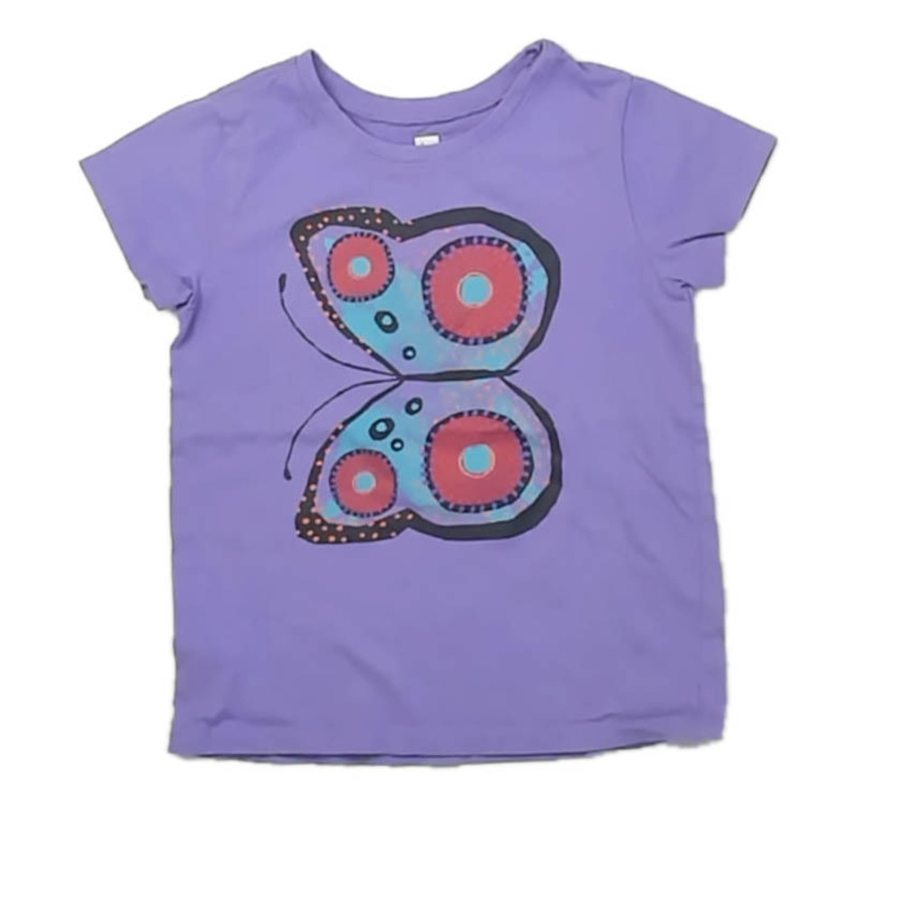 Tea Collection Girls Purple Butterfly Long Sleeve T-Shirt size: 4T